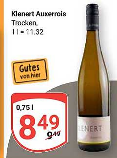 Klenert Auxerrois trocken