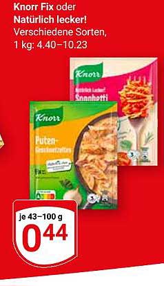 Knorr Fix oder Natürlich lecker!