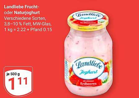 Landliebe Frucht- oder Naturjoghurt