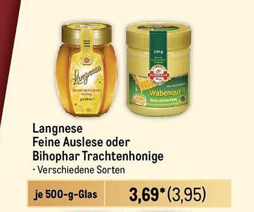 Langnese Feine Auslese oder Bihophar Trachtenhonige