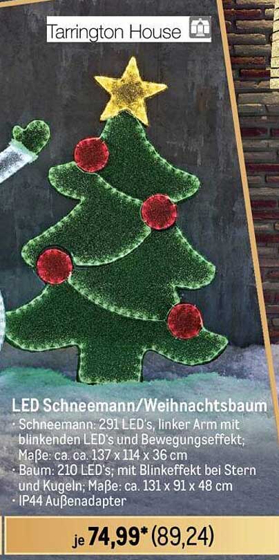 LED Schneemann/Weihnachtsbaum