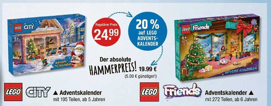 LEGO CITY Adventskalender  
LEGO Friends Adventskalender