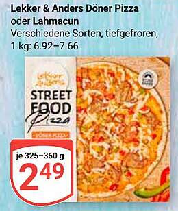 Lekker & Anders Döner Pizza oder Lahmacun