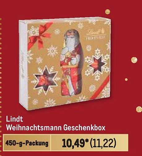 Lindt Weihnachtsmann Geschenkbox