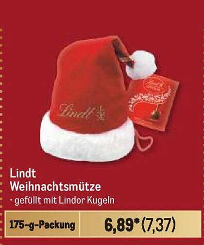 Lindt Weihnachtsmütze