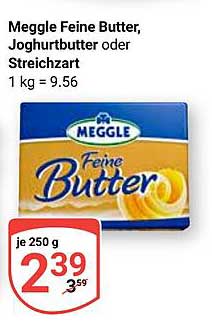 Meggle Feine Butter, Joghurtbutter oder Streichzart