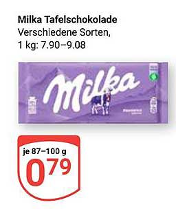 Milka Tafelschokolade