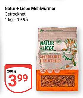 Natur + Liebe Mehlwürmer