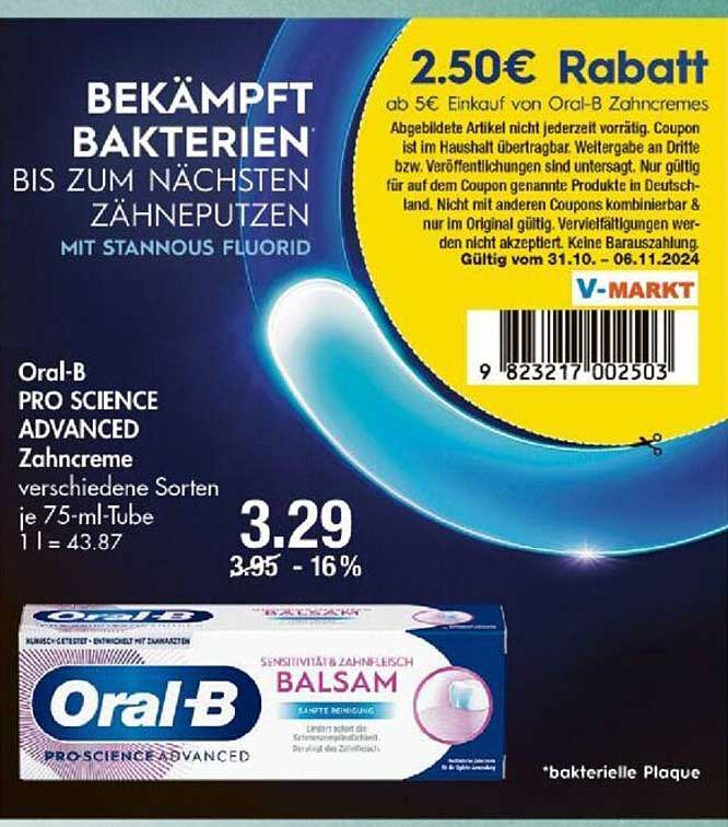 Oral-B PRO SCIENCE ADVANCED Zahnpasta