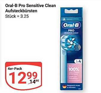 Oral-B Pro Sensitive Clean Aufsteckbürsten