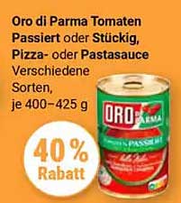 Oro di Parma Tomaten Passiert oder Stückig, Pizza- oder Pastasauce