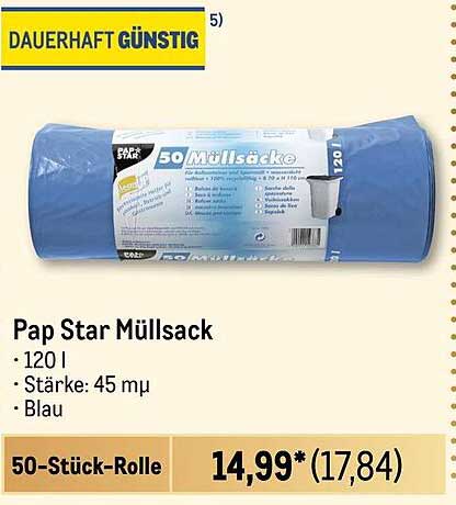 Pap Star Müllsack