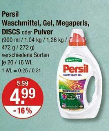 Persil Waschmittel, Gel, Megaperls, DISCS oder Pulver