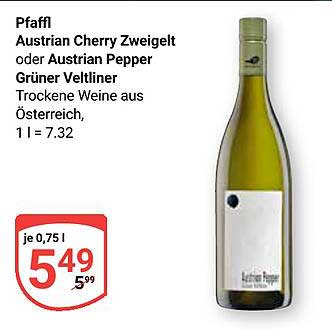 Pfaffl Austrian Cherry Zweigelt oder Austrian Pepper Grüner Veltliner