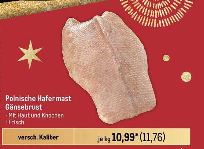 Polnische Hafermast Gänsebrust