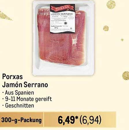 Porxas Jamón Serrano