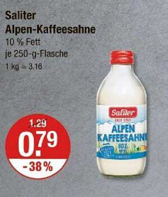 Saliter Alpen-Kaffeesahne