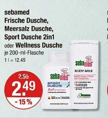 sebamed Frische Dusche, Meersalz Dusche, Sport Dusche 2in1 oder Wellness Dusche