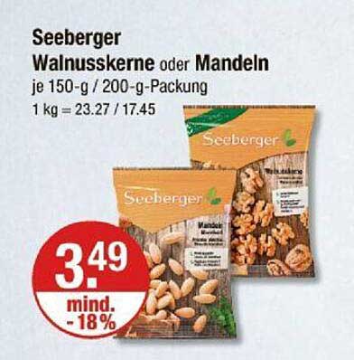 Seeberger Walnüsse oder Mandeln