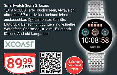 Smartwatch Siona 2, Luxus