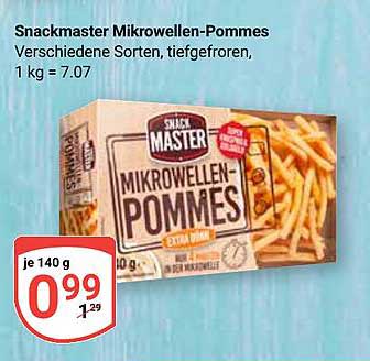 Snackmaster Mikrowellen-Pommes