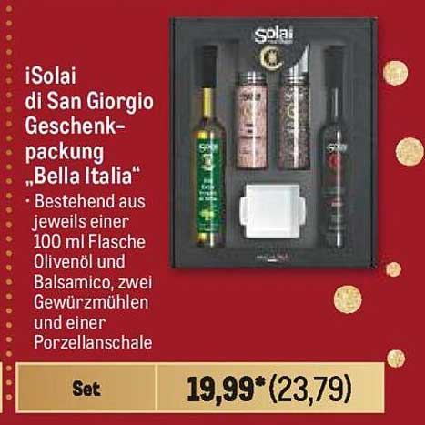 Solai di San Giorgio Geschenkpackung „Bella Italia“