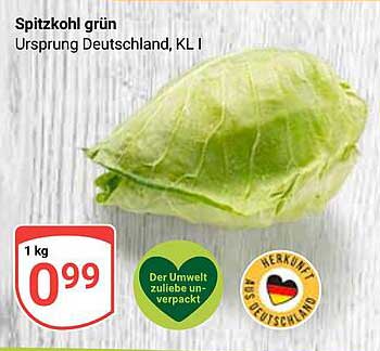 Spitzkohl grün