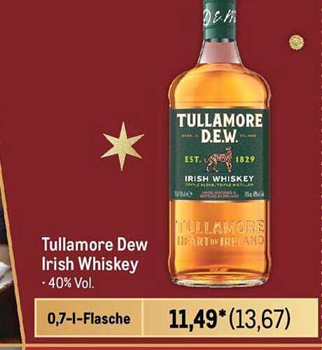 Tullamore Dew Irish Whiskey