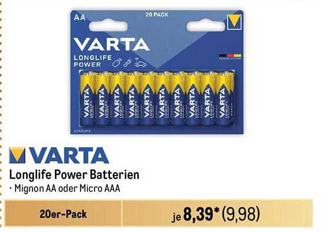 VARTA Longlife Power Batterien