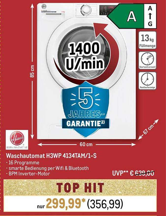 Waschautomat H3WP 4134TAM/1-S