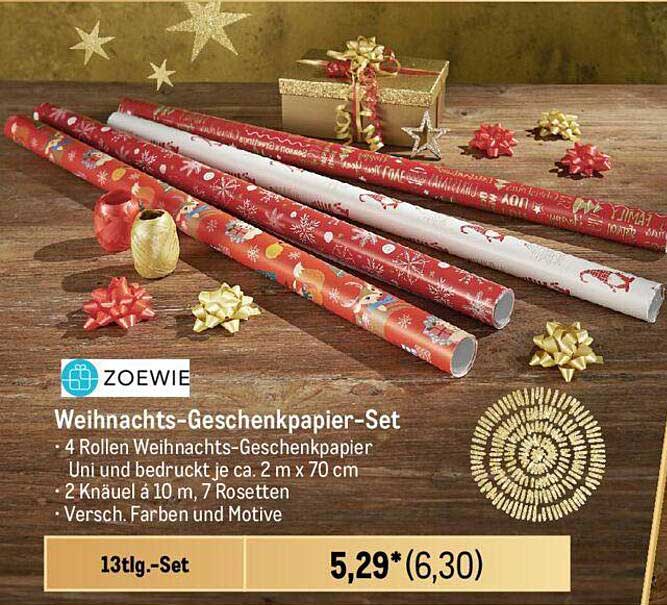 Weihnachts-Geschenkpapier-Set