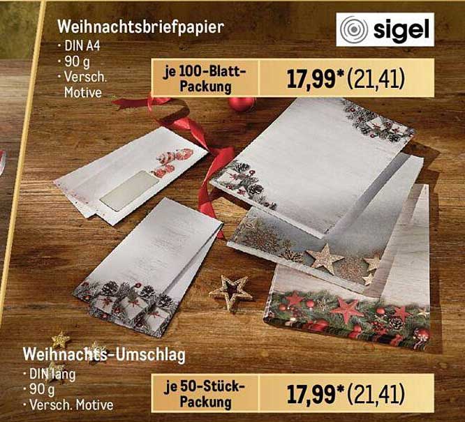 Weihnachtsbriefpapier  
Weihnachts-Umschlag