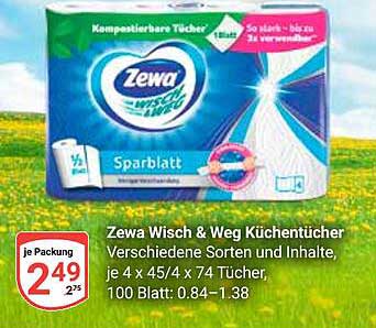 Zewa Wisch & Weg Küchentücher