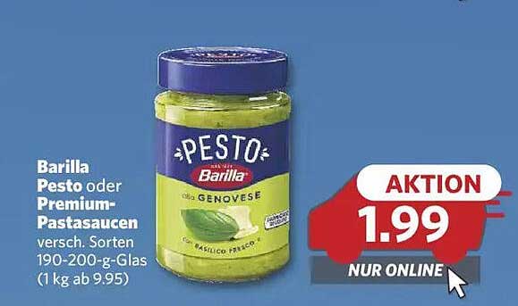 Barilla Pesto oder Premium-Pastasaucen