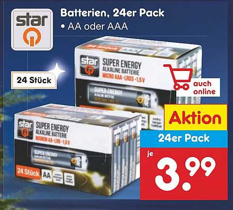 Batterien, 24er Pack