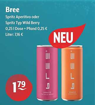 Bree Spritz Aperitivo oder Spritz Typ Wild Berry