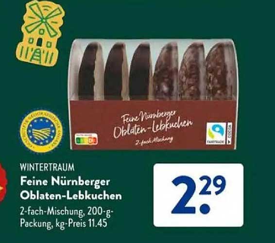 Feine Nürnberger Oblaten-Lebkuchen