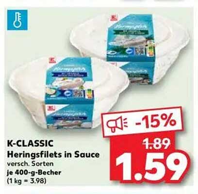 K-CLASSIC Heringsfilets in Sauce