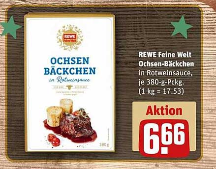 Ochsen-Bäckchen in Rotweinsauce