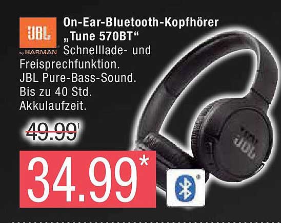 On-Ear-Bluetooth-Kopfhörer „Tune 570BT“