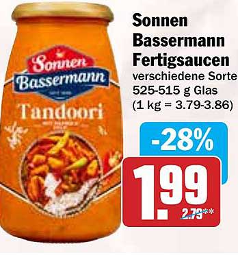 Sonnen Bassermann Fertigsaucen Tandoori