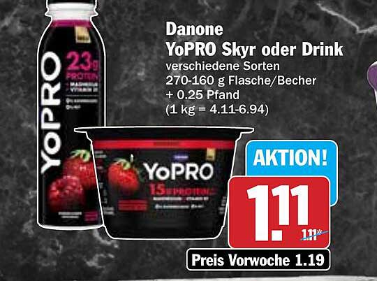 YoPRO Skyr oder Drink