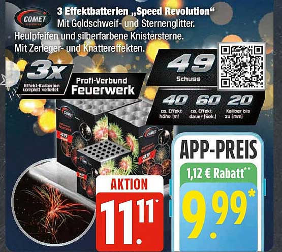 3 Effektbatterien „Speed Revolution“