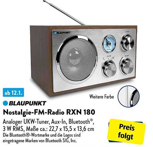 BLAUPUNKT Nostalgie-FM-Radio RXN 180