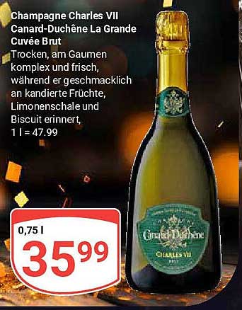 Champagne Charles VII Canard-Duchêne La Grande Cuvée Brut