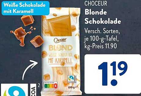 CHOCEUR Blonde Schokolade