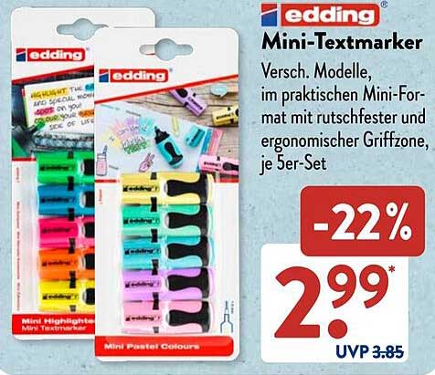 edding Mini-Textmarker