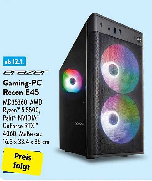 erazer Gaming-PC Recon E45