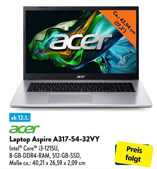 Laptop Aspire A317-54-32VY