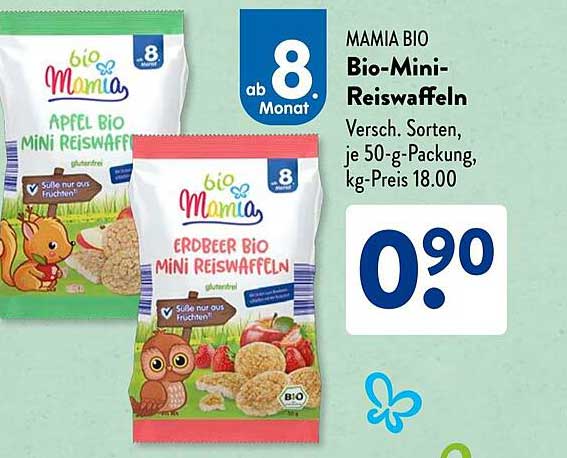 Mamia Bio Bio-Mini-Reiswaffeln